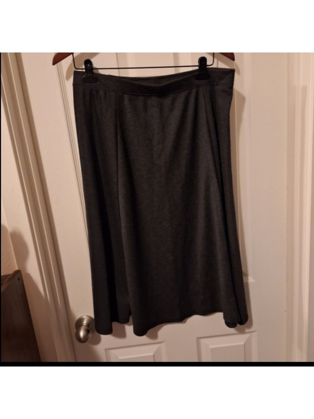 Laura Scott Herringbone Mid Length Skirt Large